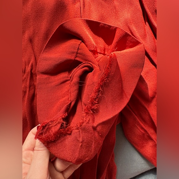 And Other Stories Belted V-Neck Jumpsuit. Size 8. Terracotta Burnt Orange Color - Picture 8 of 11